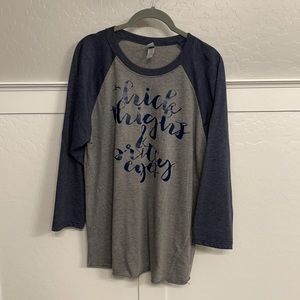 Baseball style tee